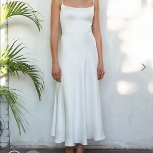 Jenny Yoo Bridal White Dress Callista Dress Shower Rehearsal Dinner